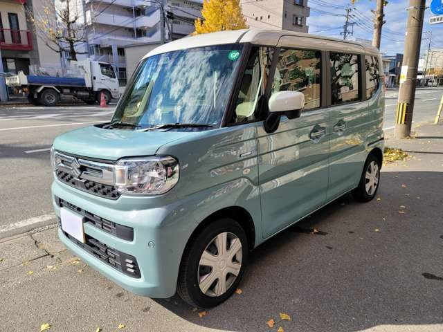 スペーシア  ハイブリッド X セーフティプラスパッケージ装着車 2年保証 (オフブルーM