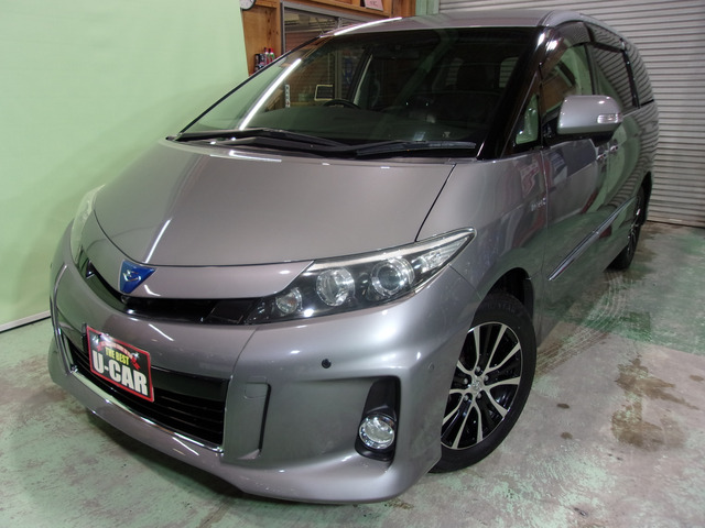 エスティマハイブリッド 2.4 アエラス レザーパッケージ 4WD ナビ/両側電動/寒冷地/禁煙