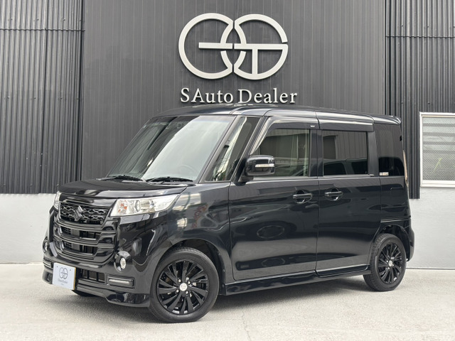 スペーシアカスタムZ デュアルカメラブレーキサポートワンオナ 禁煙車 ナビ Bカメ ETC