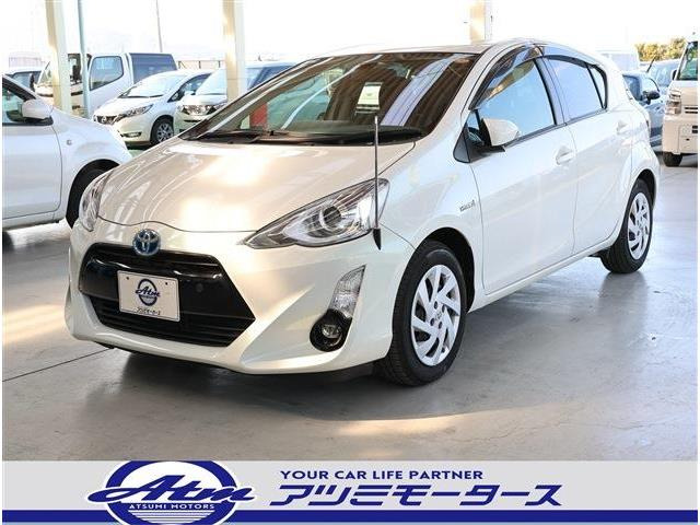 アクア1.5 G ブラックソフトレザーセレクション軽減B・LED・フォグ・ナビ・Bカメラ