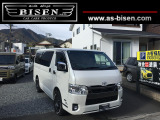 【中古車情報】トヨタ ハイエースバン 2.8 スーパーGL ダークプライムII ロング ディーゼル 4WD 純正ナビ・社外AW・全方位モニター の中古車詳細（走行距離：3.4万km、カラー：パールホワイト、販売地域：静岡県静岡市葵区北）