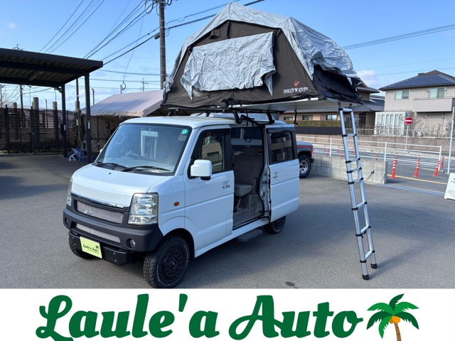 エブリイワゴンPZターボスペシャル ディスチャージランプ 4WDルーフテント ベッドキット リフトアップ