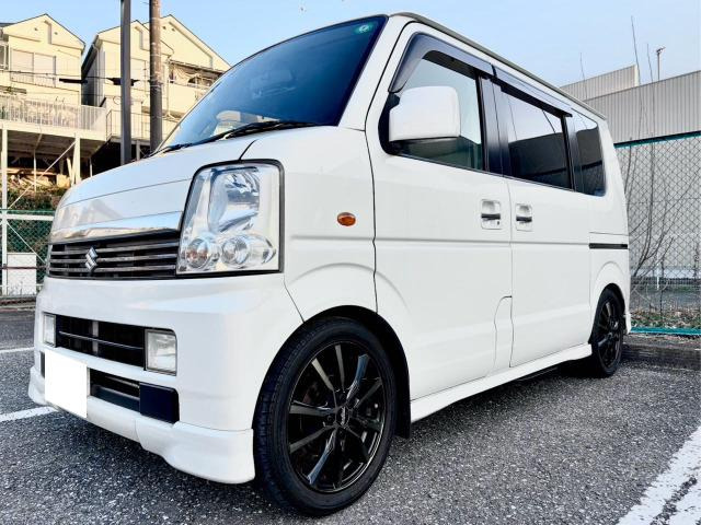 エブリイワゴンPZターボスペシャルHDDナビ コンビハンドル 社外AW