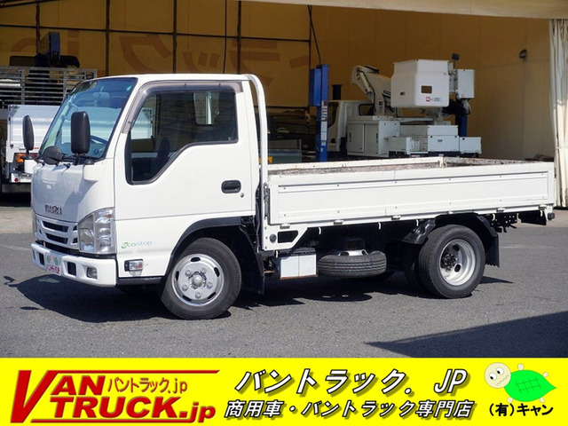 エルフ 3.0 フルフラットロー ディーゼル ショート 平ボディ 2トン積 ナビ MT