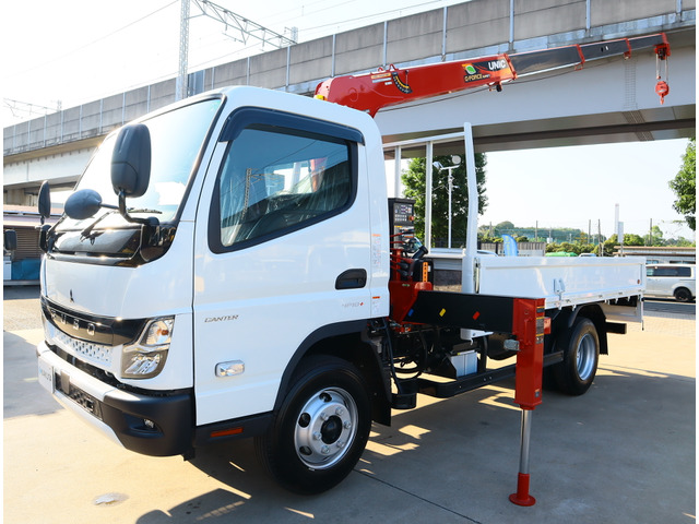 キャンター  2.9t吊4段クレーン ワイドロング