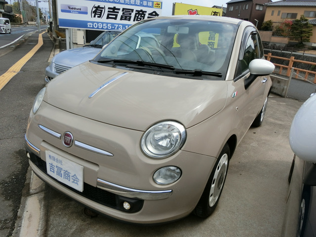フィアット 500 パステロ ポータブルナビ・ETC!車検満タン! の中古車