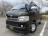 ハイエースバン 3.0 スーパーGL ロング ディーゼル 4WD ベッド 後席モニタ TV BT Bカ...