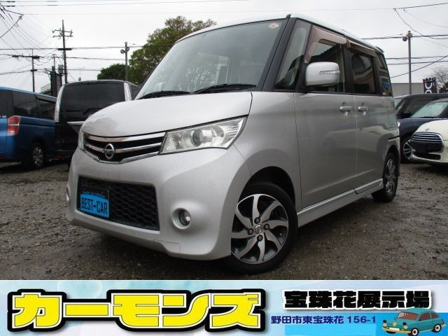 ルークス ハイウェイスター 左自動ドア 純正14AW スマートキー