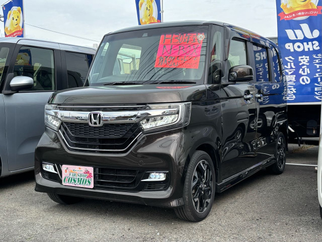 N-BOXカスタム G L ターボ ホンダセンシング ☆内装黒☆バックカメラ☆両側電スラ☆