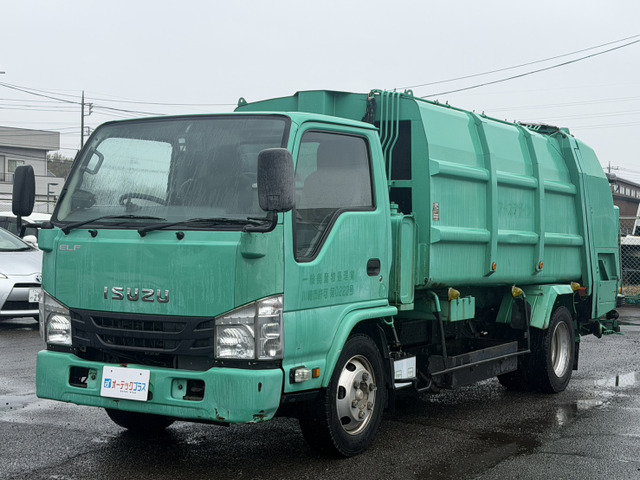 いすゞ エルフ 塵芥車 新明和製 プレス式パッカー 連続スイッチ の中古