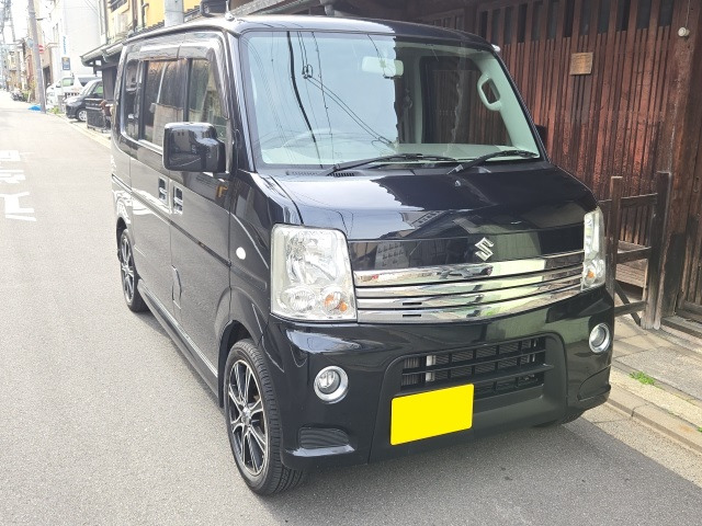 スズキ エブリイワゴン PZターボ 車検2年付～点検整備渡!15AW の中古車