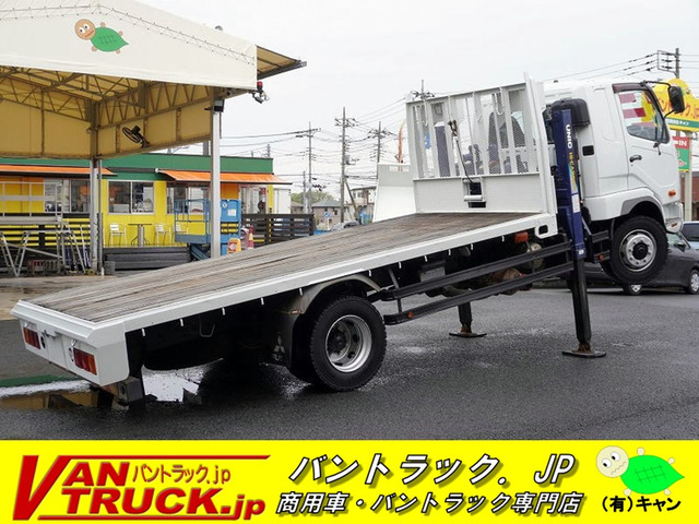 ファイター 車載車 増トン ベッド付 重機運搬 ウインチ