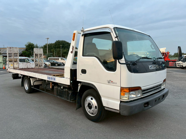 いすゞ エルフ 積載車 セーフティローダー花見台製ラジコン付MT の中古