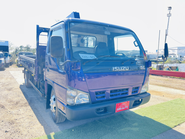 エルフ  2t 5段クレーン ラジコン付 鉄板張