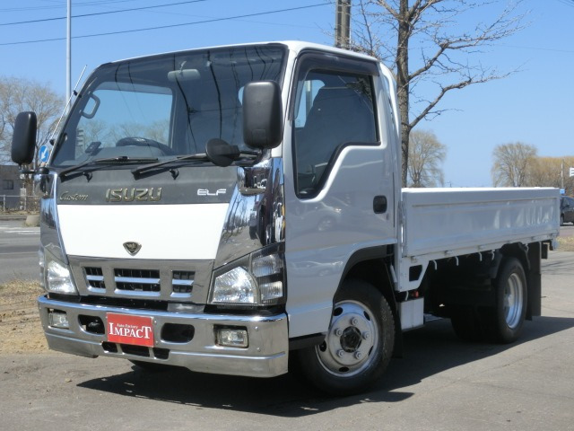 エルフ 4.8 フルフラットロー ディーゼル 4WD t 平ボデー 全低床 カスタム 荷台鉄板