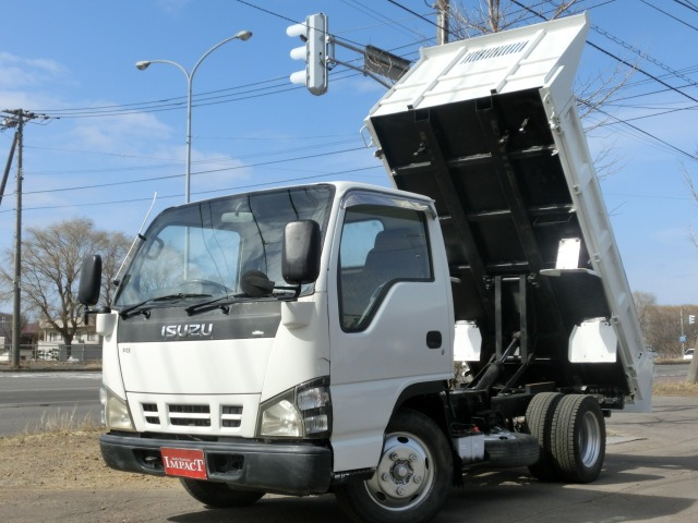 エルフ 4.8 フラットロー ディーゼル 2tダンプ 全低床 コボレーン付本州仕入