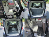 ★格納可能なセカンドシート。スライドドアで乗り降りが楽です。