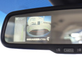 ルームミラーにアラウンドビューモニターの映し出しも可能です♪(写真サイズ&フロントカメラ)