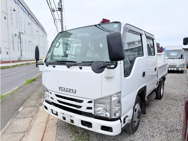 エルフ 3.2 ダブルキャブ フラットロー ディーゼル 4WD パワーゲート付平