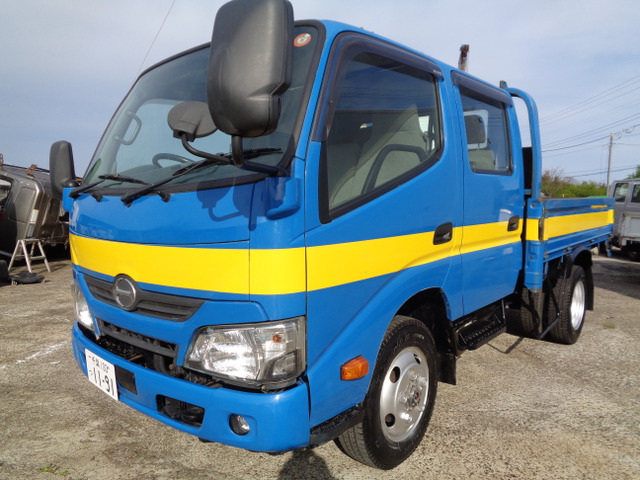 デュトロ ダブルキャブ 車検付4WDWキャブ 仕上げ済