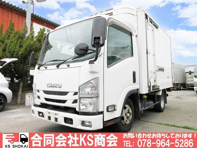 エルフ  冷蔵冷凍車 低温設定 サイド扉 移動式中間仕切り板 ラッシング スムーサー