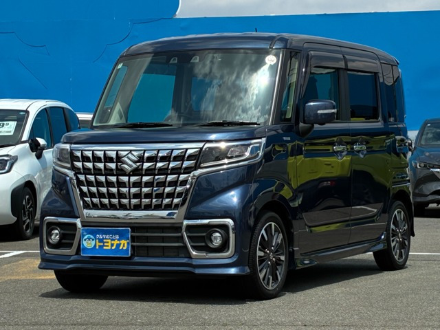 スペーシアカスタム ハイブリッド(HYBRID)  XS スズキコネクト対応9インチメモリーナビ