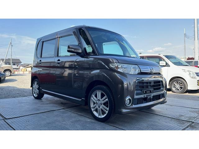 ダイハツ タントカスタム RS ターボ車 両席エアバック スマキー の中古