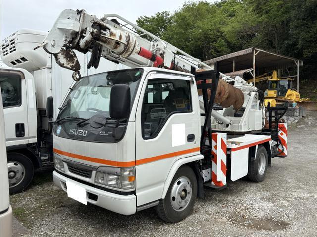 エルフ  穴掘建柱車/実走行6,818km