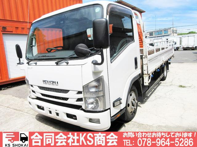 エルフ  平ボディ ワイドロング 2t積載 2トン ミッション MT車ターボ車 3方開
