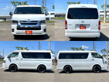 在庫新車で作製の場合 AW・タイヤセットを選べます!!(当社指定内より※指定外でも追加費用で可) チョィスで自分好みのハイエースへ!