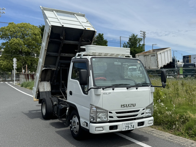 エルフ 3.0 強化ダンプ フルフラットロー ディーゼル 最大積載量 3,000kg・車検付