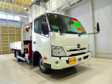 お問合せ管理No.E804 R6 デュトロ 3t 4WD(切替式) 高床 ワイドロング ユニック4段クレーン付 未使用車