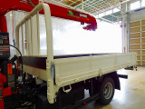 荷台内寸:335&times;209&times;38 三方開 左右セイコーラック リアアオリチェーン2個 ユニック4段 2.9t吊りクレーン付