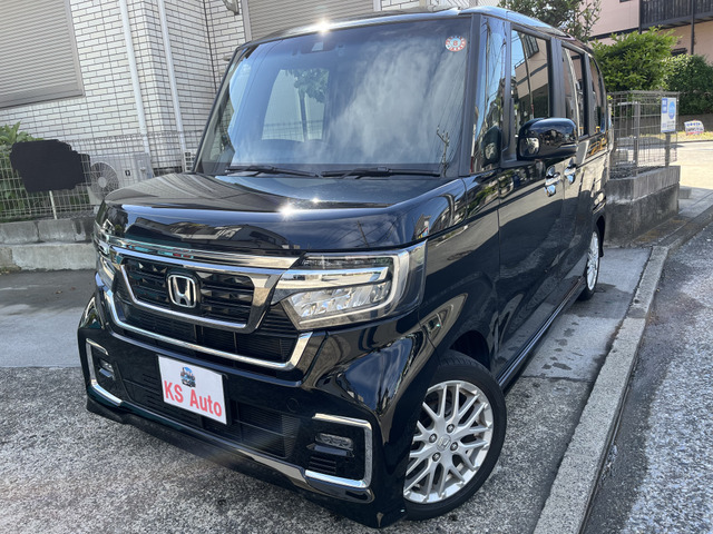 N-BOXカスタム L ターボ 純正ナビ フルセグ Bカメラ装備車!