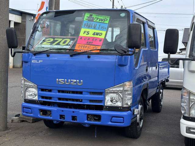 エルフ  Wキャブ 4WD ワンオーナー ETC
