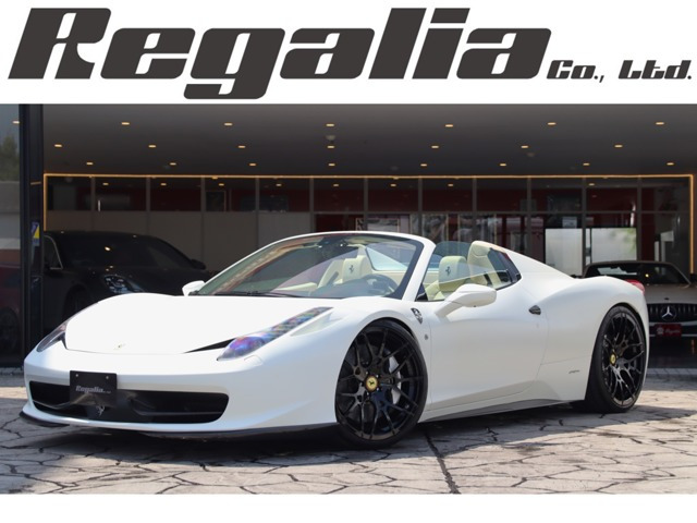 458スパイダー F1 DCT 4輪リフター カーボンリップスポイラー