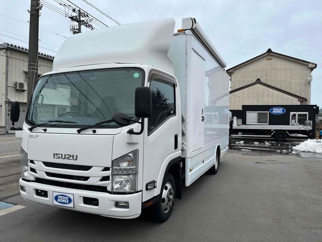 エルフ  フルタイム4WD オオシマ自工 移動金融車 事務室車 キャンピングカーベース