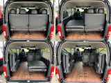荷物も積めて人も乗せられる!これぞ1BOXで求める1番の理由! 4列目を跳ね上げれば大きなラゲージスペース!自転車等の大きなモノも余裕で載せられます! 片側跳ね上げなど自在♪
