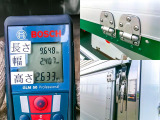 荷台寸法(cm) 長964&times;幅240&times;高263 蝶番ステンレス エビカンステンレス