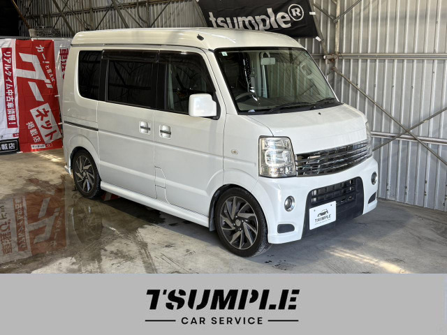 エブリイワゴンPZターボスペシャル ハイルーフ ディスチャージヘッドランプ 4WD本州仕入れ!車高調!