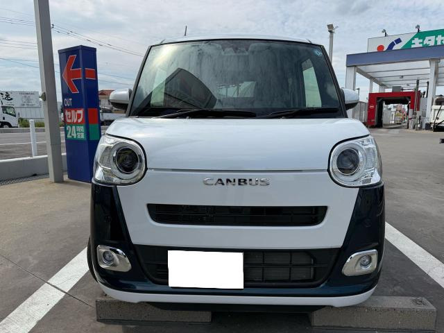 ムーヴキャンバス ストライプス Gターボ 4WD 長車検 ナビ TV Bカメ 両側PSD