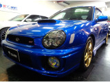 WRブルーカラーSTIフルエアロEJ20BOXERターボエンジン4WD6MTミッションSTIマフラー車高調対向キャリパーSTI3連メーターSTIアルミMOMOステアリングHIDライトTベルト交換済