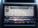 純正HDDナビは7インチタッチパネル。