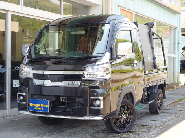 ハイゼットトラック ジャンボ エクストラ 4WD 3方開 荷台BOX&幌 タコメーター