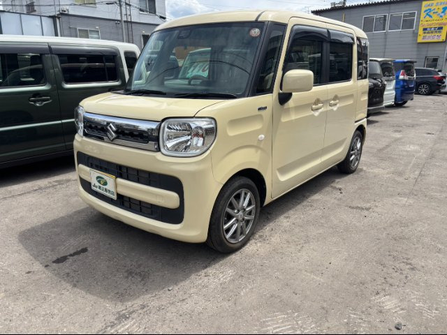 スペーシア ハイブリッド(HYBRID)  X 4WD ブレーキサポート ナビ TV Bluetooth 両側