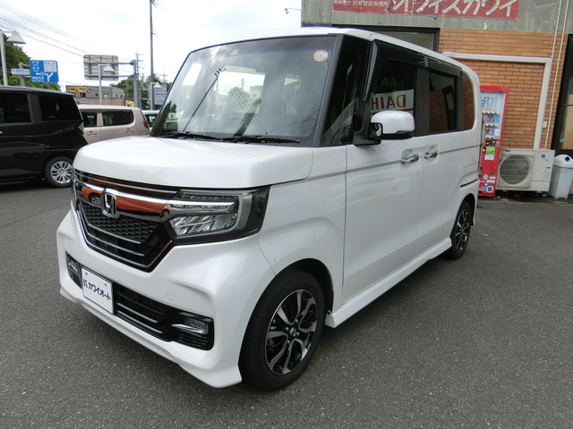 N-BOXカスタム G L ホンダセンシング 社外ナビ・Rカメラ、左側PSD、ETC