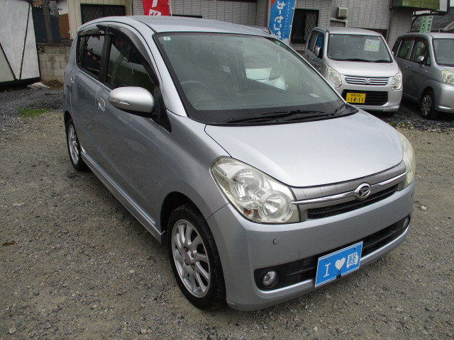 ダイハツ ミラ カスタム RS 軽減ブレーキ ナビTV スマキー HID の中古