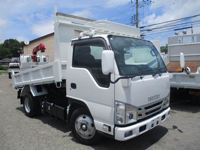 エルフ  3トン 強化ダンプ 新明和製 全低床