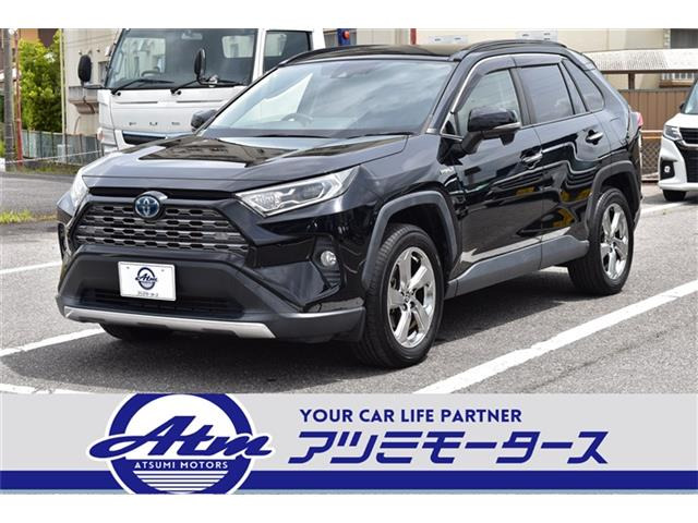 RAV4 2.5 ハイブリッド G E-Four 4WD Pルーフ PBドア 9型ナビ TV