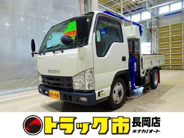 エルフ 3.0 フルフラットロー ディーゼル 2t 標準 タダノ3段クレーン付